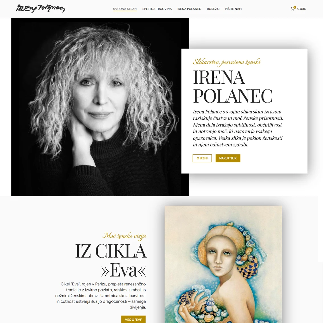 Slovenska slikarka Irena Polanec