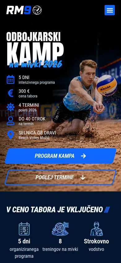 Naslovna stran kampa na telefonu