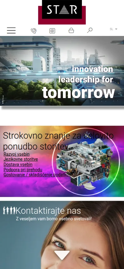 Ista stran na telefonu